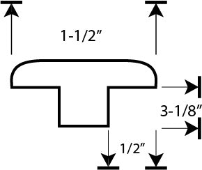 Wood T- Moulding